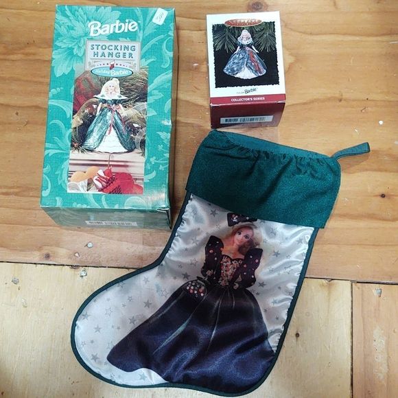 Barbie Accessories 995 Hallmark Barbie Stocking And Barbie Stocking